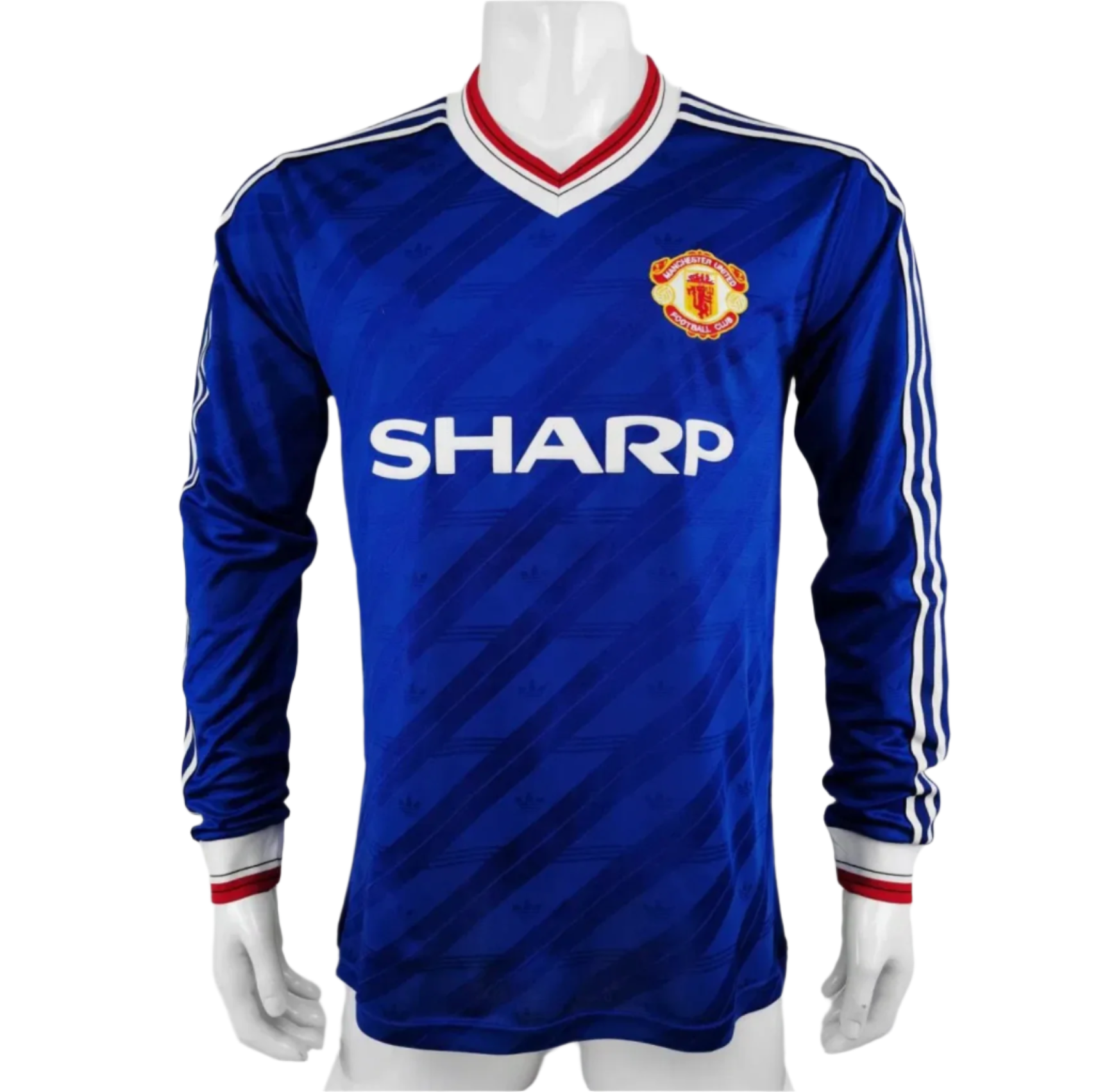 1988 Manchester United Bortatröja – Retro Version Long Sleeve