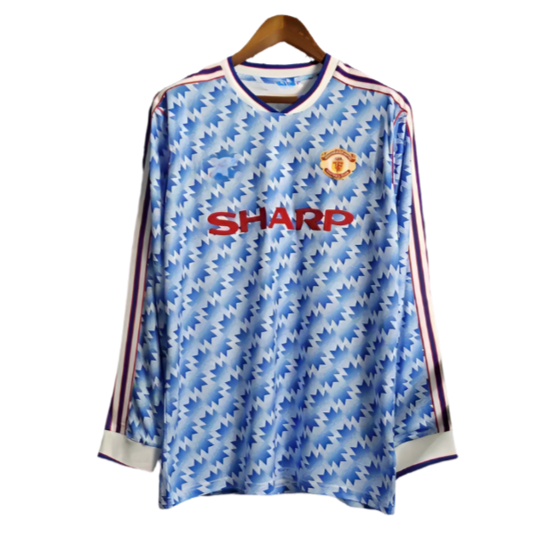 1990/92 Manchester United Bortatröja – Retro Long Sleeve Version