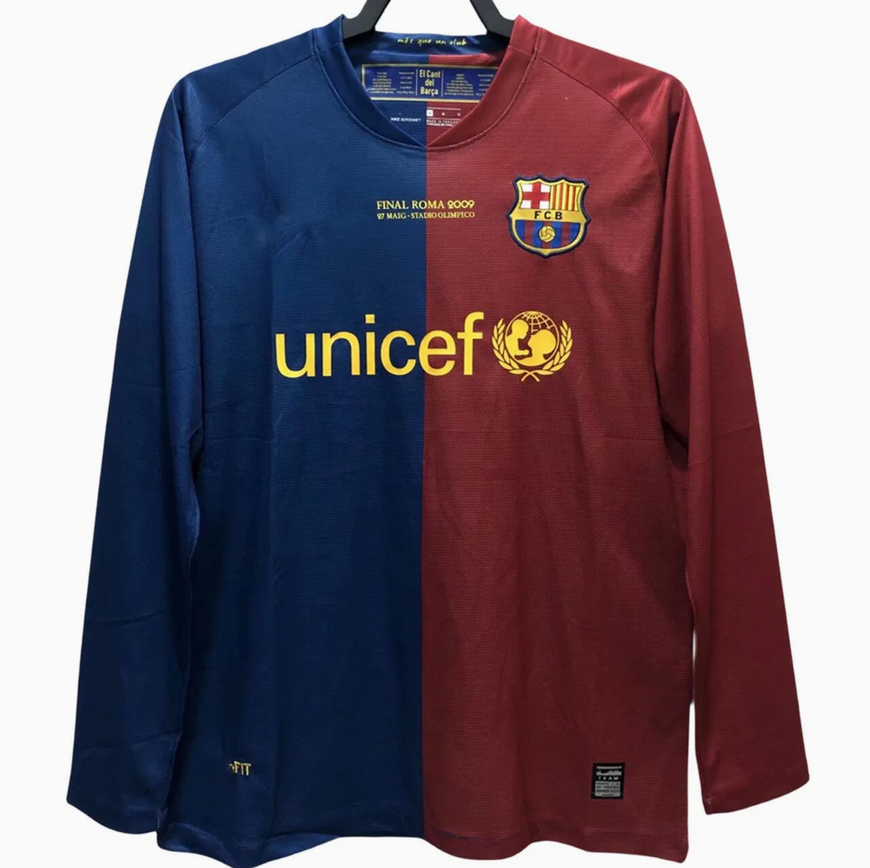 08/09 Barcelona Champions League Retro Långärmad – Player Version