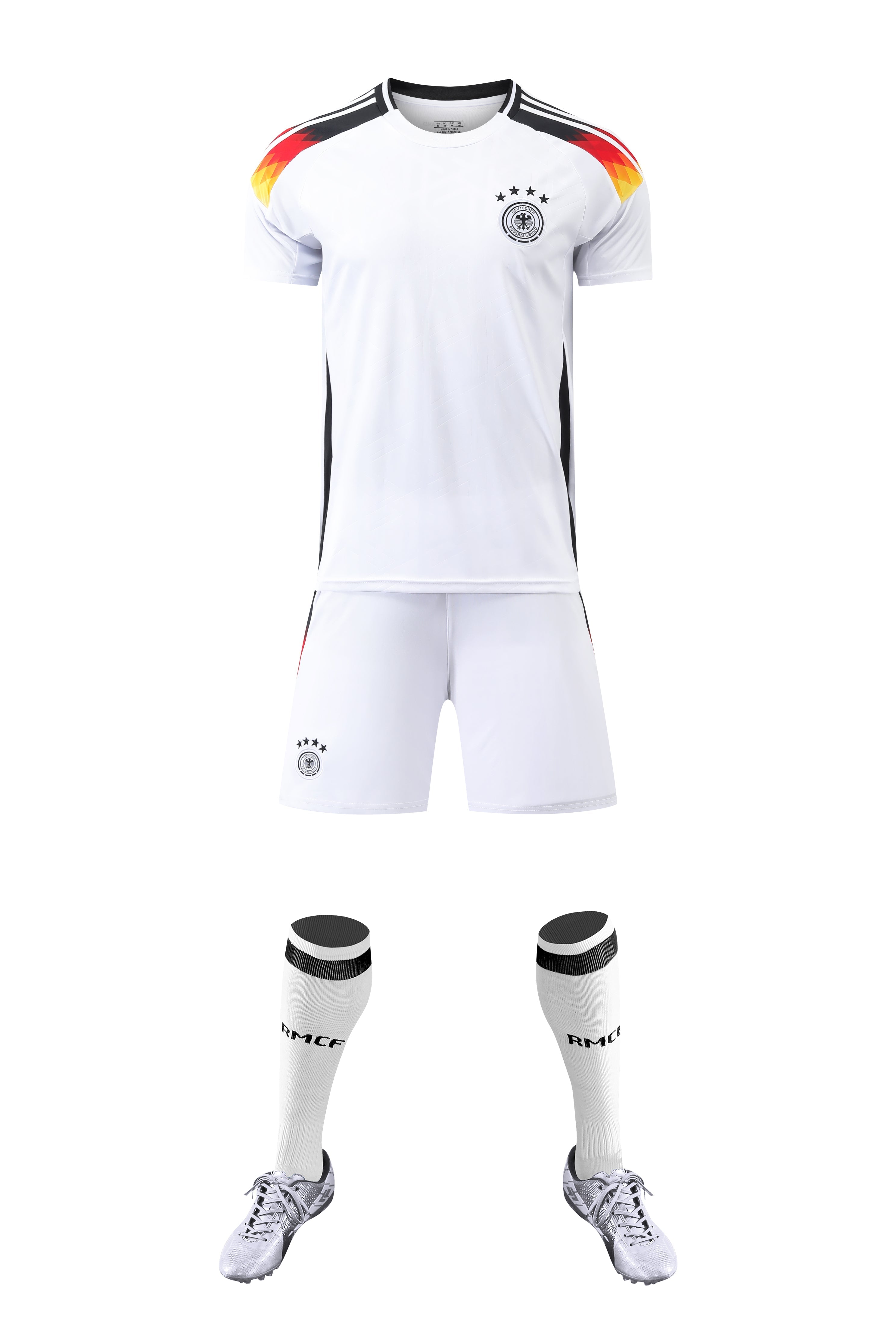 Barn/Vuxen Tyskland Hemmamatch – Klassiskt Matchset